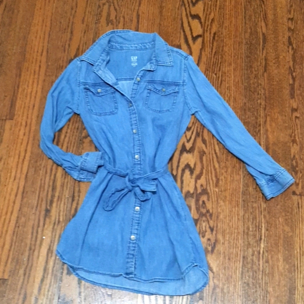 Gap girls size S denim dress